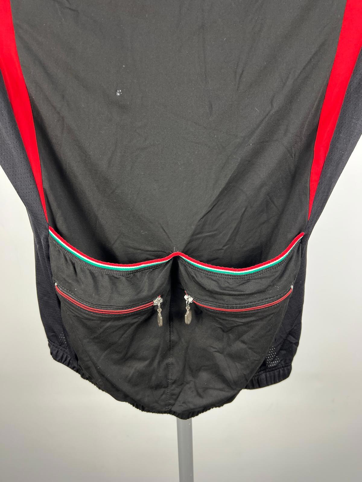 Campagnolo RS Cycling Jersey S Black/Red Full Zip Short Sleeve