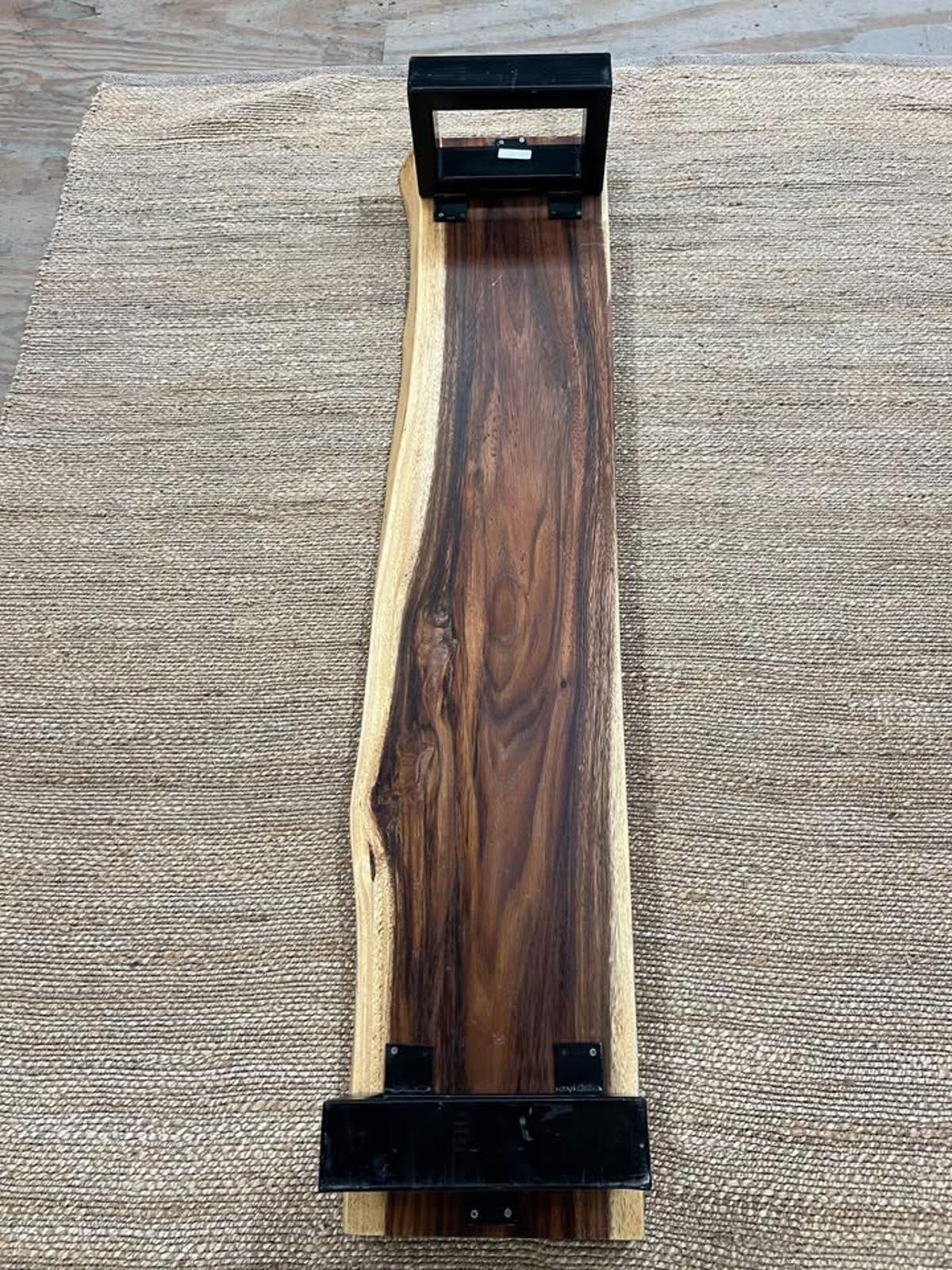Black walnut hardwood live edge low benches