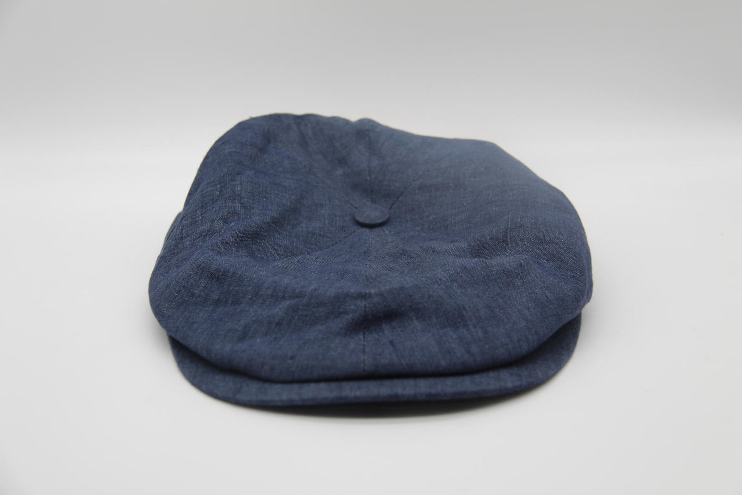 Lock & Co. Hatters Navy Linen Flat Cap 7 1/4 (59cm) NWT Made in England