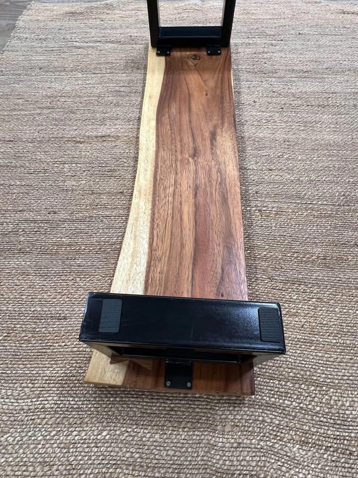 Black walnut hardwood live edge low benches