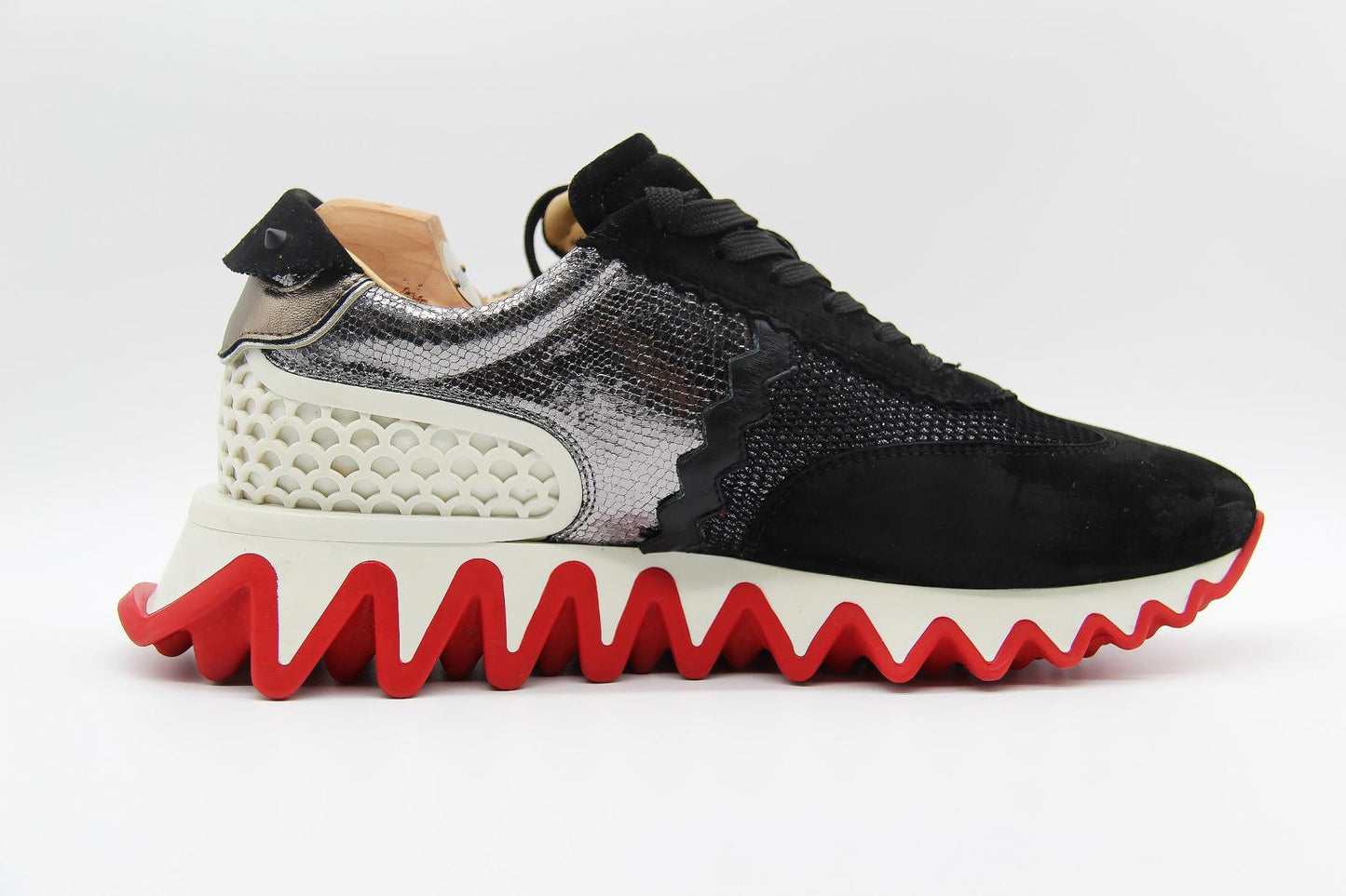Christian Louboutin Loubishark 'Black Silver' Sneakers – EU 40 / UK 6.5