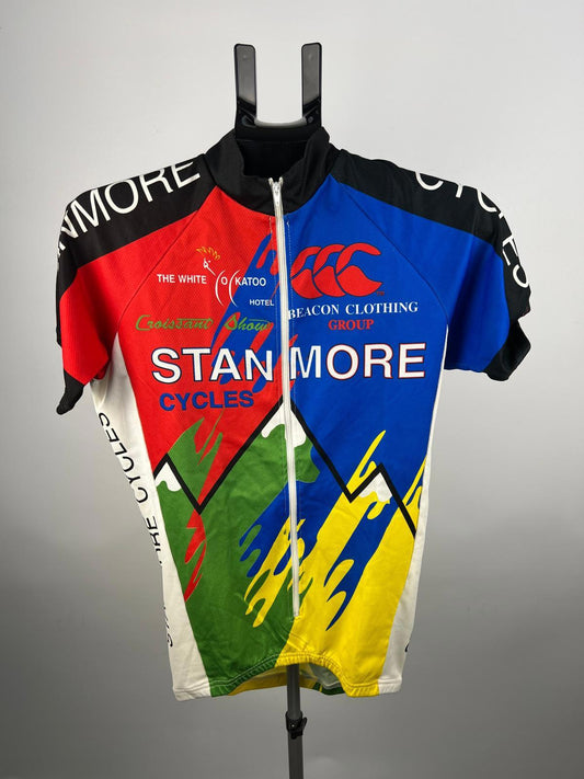 Clima Stanmore Cycles Vintage Cycling Jersey S Full Zip NZ Made