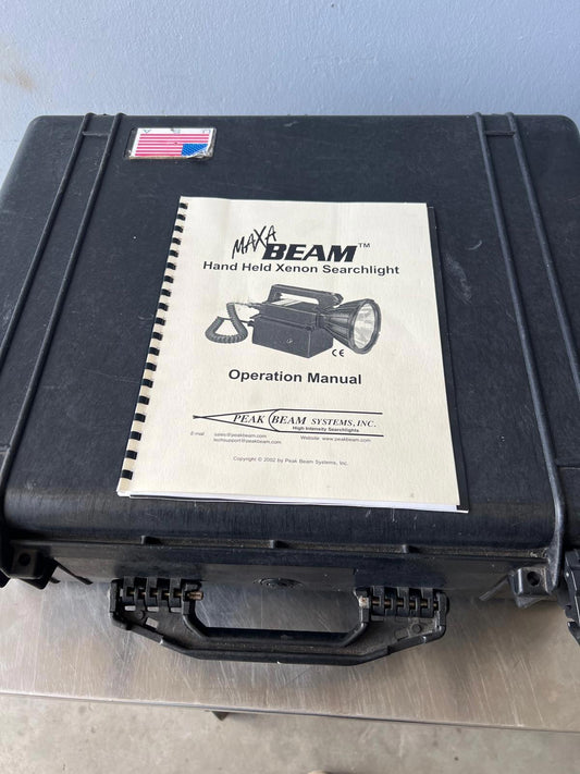 Maxa Beam MBPKG-B Handheld Xenon Searchlight Kit – Peak Beam Systems Inc.