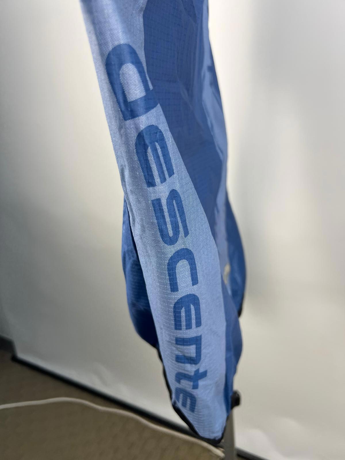 Descente Blue Lightweight Windbreaker Jacket - Small - Made in Mexico