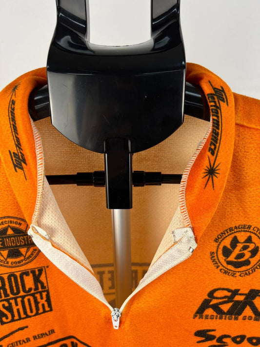 Vintage Black Market Racing Psycho Cross Cycling Jersey – Small – Orange