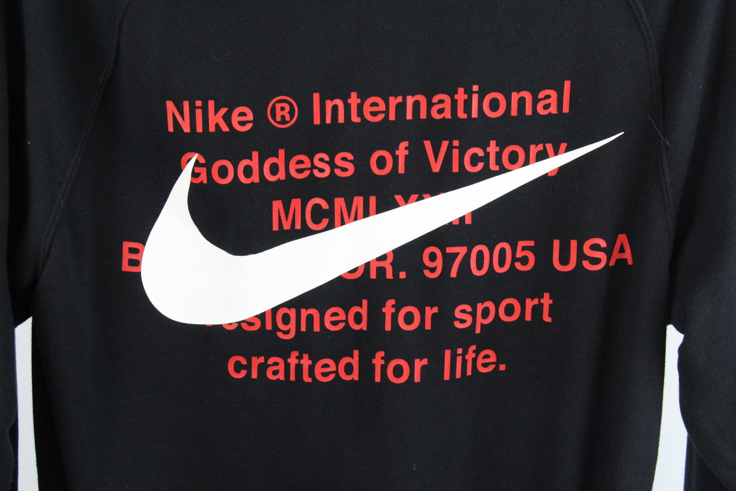 Nike International Double Swoosh Men's Sweatshirt – Black – Size S