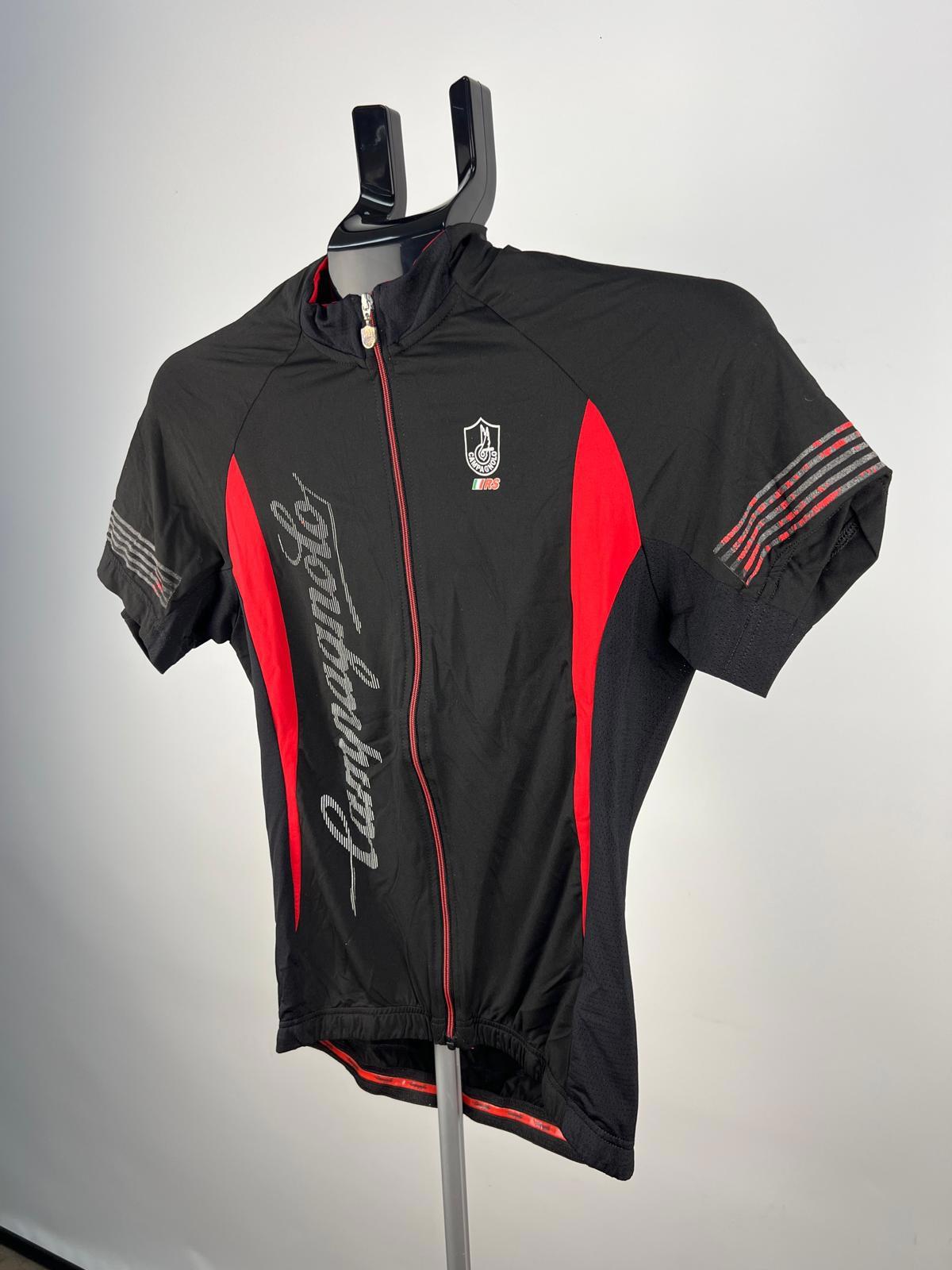 Campagnolo RS Cycling Jersey S Black/Red Full Zip Short Sleeve