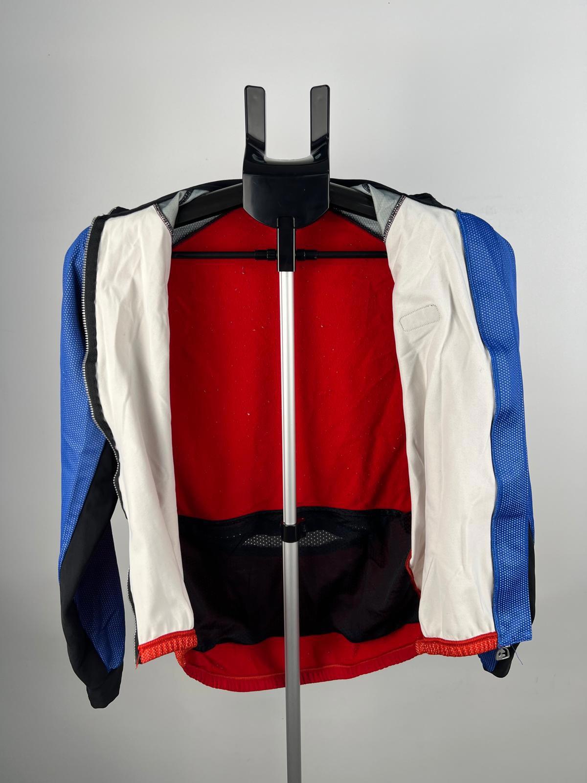 Etxe-Ondo Windstopper Cycling Jacket - M - Red/Blue - Full Zip - Made in Spain