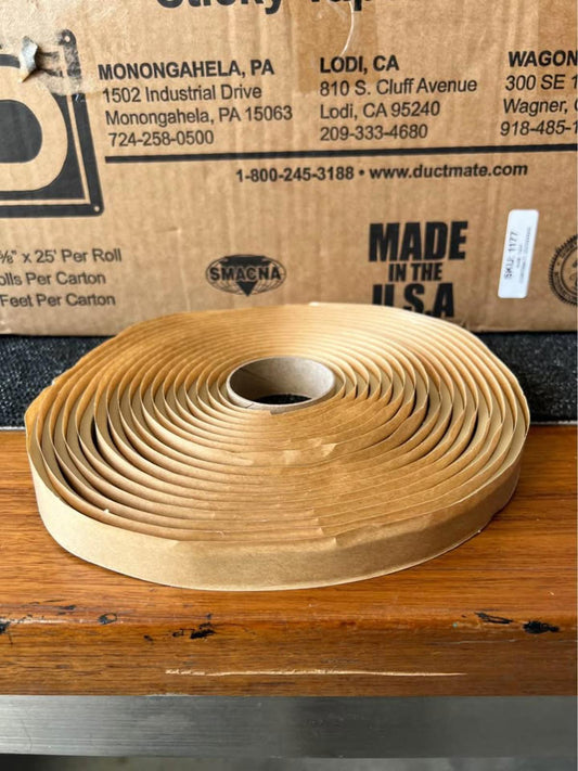 Ductmate Industries HVAC Sticky Tape – Box of 20 Rolls (½" x 25ft) – New