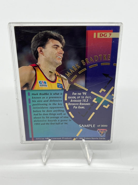 1994 Futera NBL Defensive Giants Trading Card DG7 Mark Bradtke