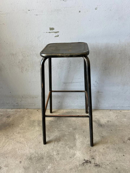 Vintage Industrial Steel Bar Stools