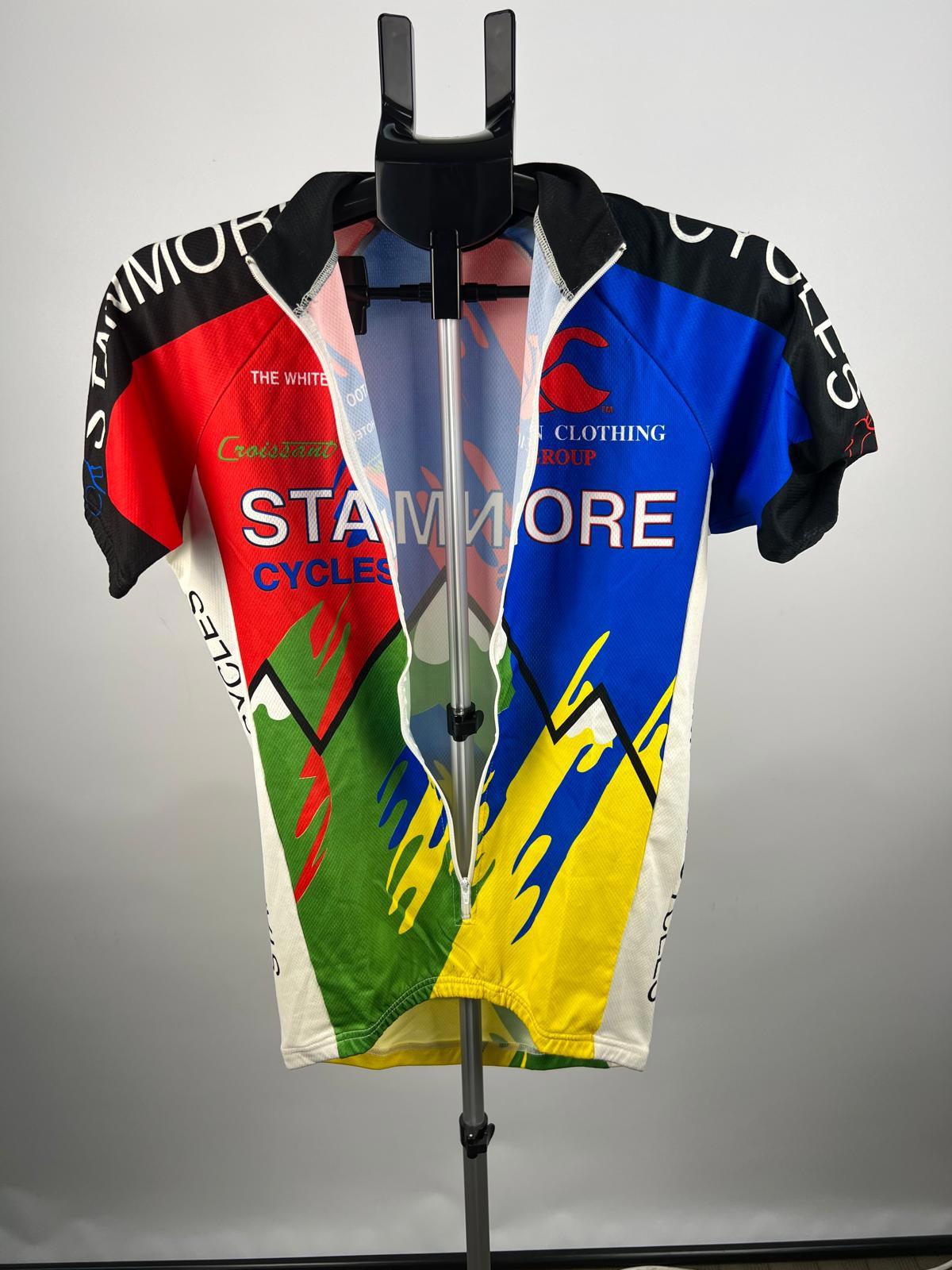 Clima Stanmore Cycles Vintage Cycling Jersey S Full Zip NZ Made