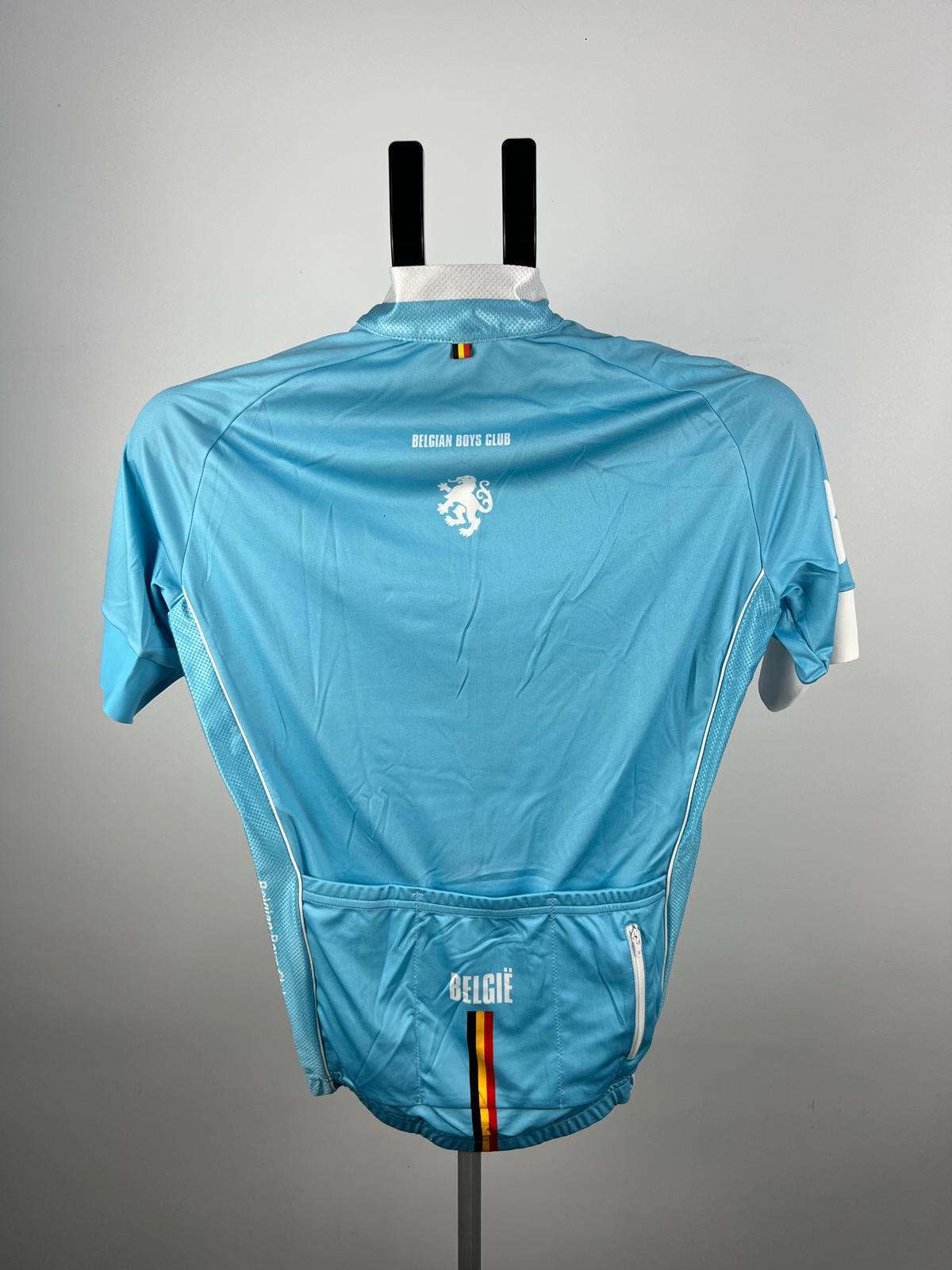 Belgian Boys Club 'Full Gas' Cycling Jersey - S - Light Blue - Made in Italy