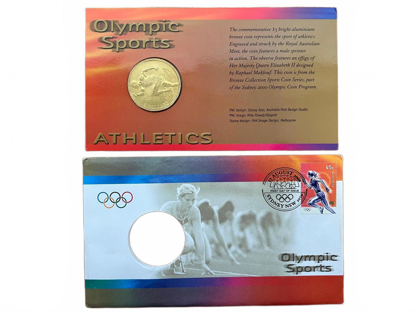 Sydney 2000 Olympic Athletics Gold Coin PNC
