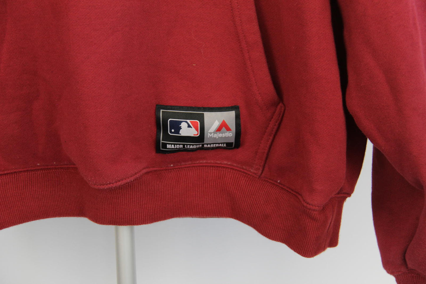 Majestic MLB Boston Red Sox Hoodie – Size Small – Maroon – Genuine Merchandise