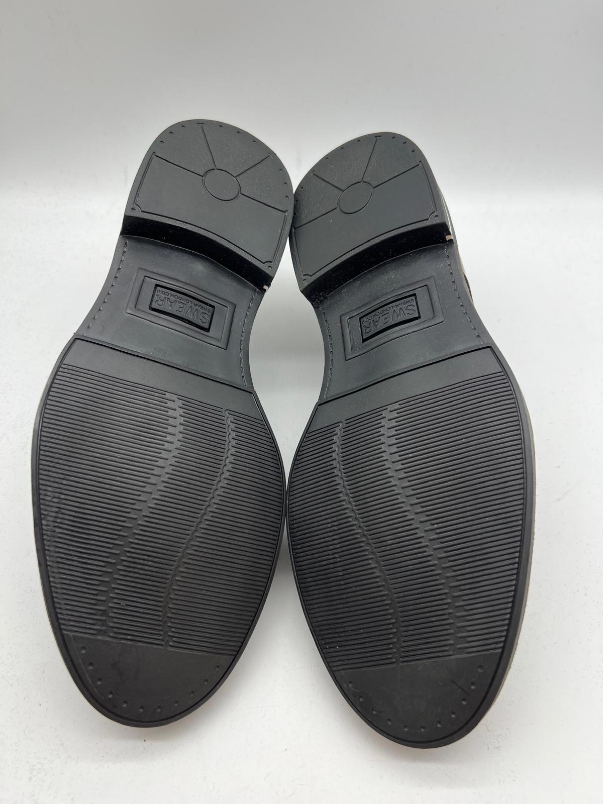 SWEAR London Chaplin12 Black Leather Derby Oxford Shoes EU41 UK7 Portugal