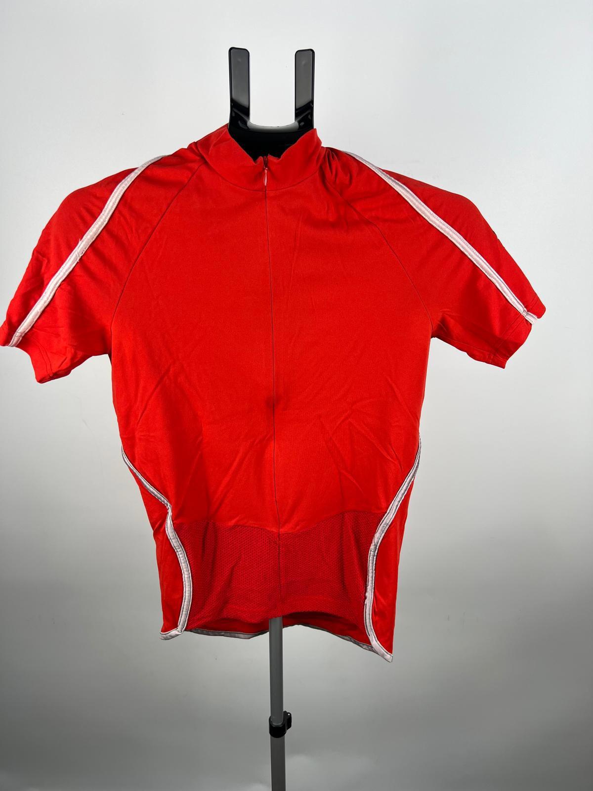 zerorh+ Red Short Sleeve Cycling Jersey - Full Zip - Size L